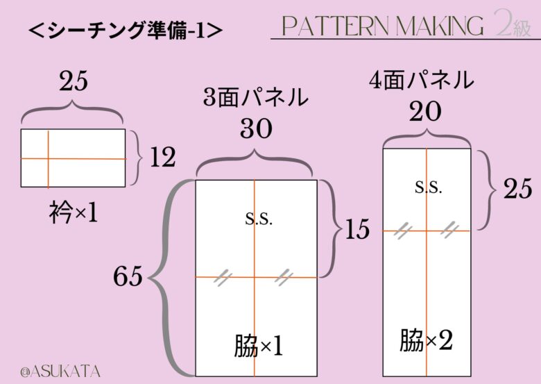 トワルシーチング準備2