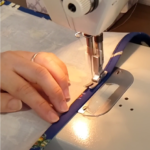 三つ折りでミシン